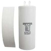 Condensateur de 15 uF (15 µF) pour moteur Somfy ou Simu